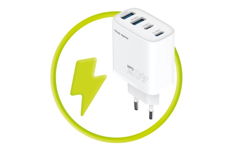 Mobile Origin 40w Gan Charger Pw22 2x Usb-C + 2x Usb-A