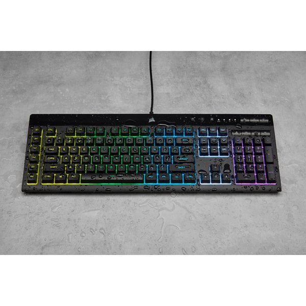 Teclado Corsair Usb K55 Rgb Pro Gaming Reposamuñeca Extraible