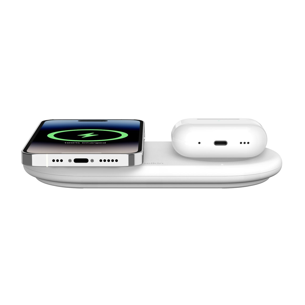 Base De Carga Belkin Boost Charge Pro 2 En 1 Qi2 Con Imán De 15 W Wiz021vfwh