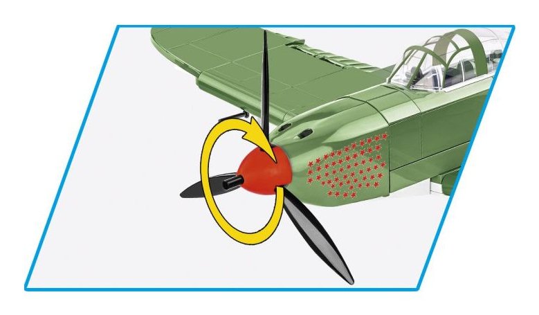 Cobi Bell P-39q Airacrobra, Design Toys Olive Green Cobi-5747