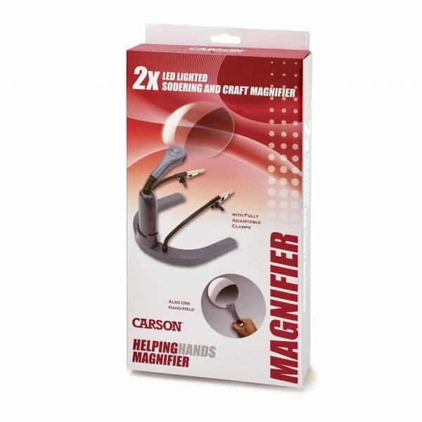 Carson Helpinghands Magnifier Lente De Aumento Y Lupa 2x Gris, Transparente
