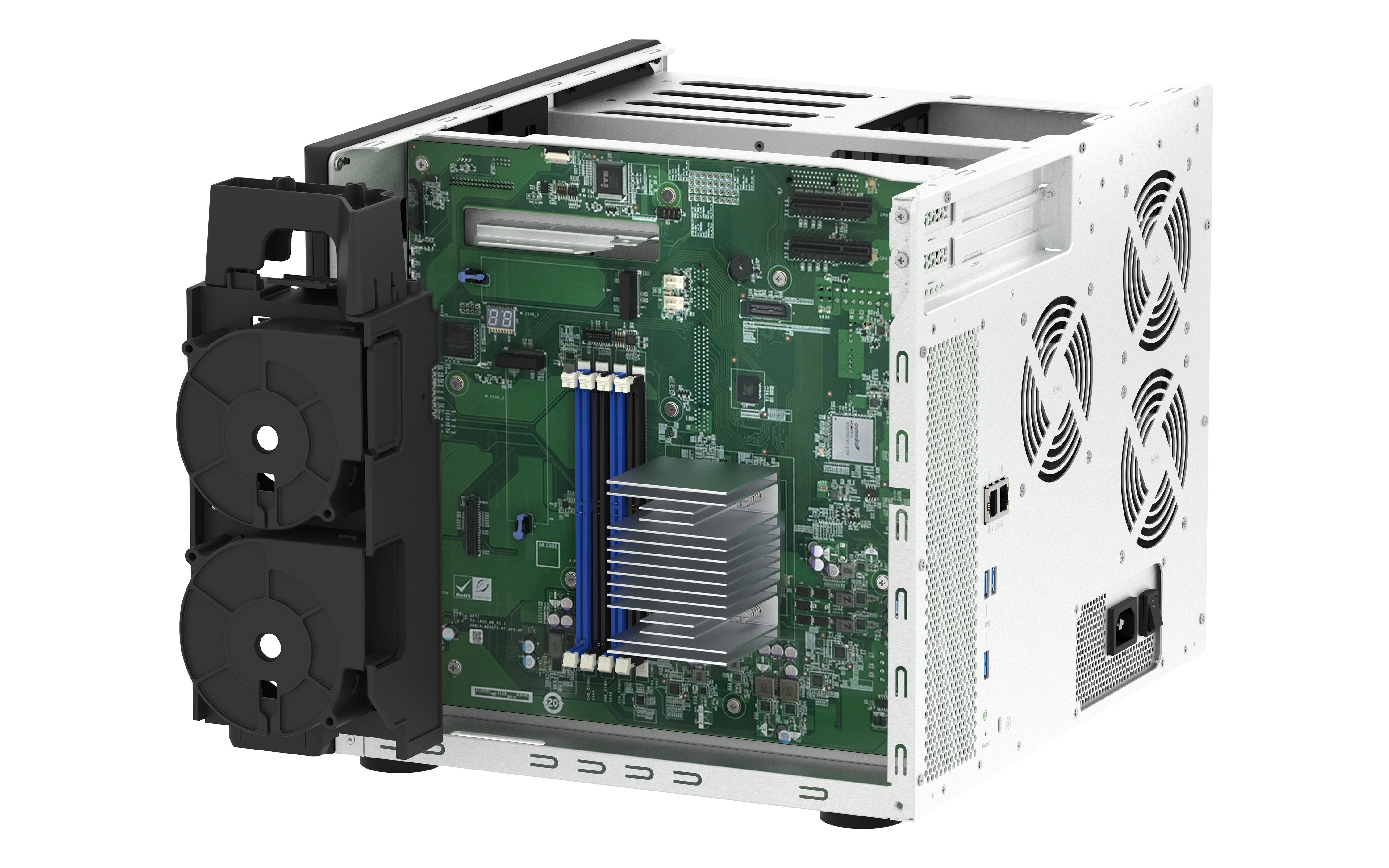 Nas Qnap Ts-1655-8g 16-Bay Nas, Intel Atom C5125 8-Core/8-Thread 2.8ghz Processor