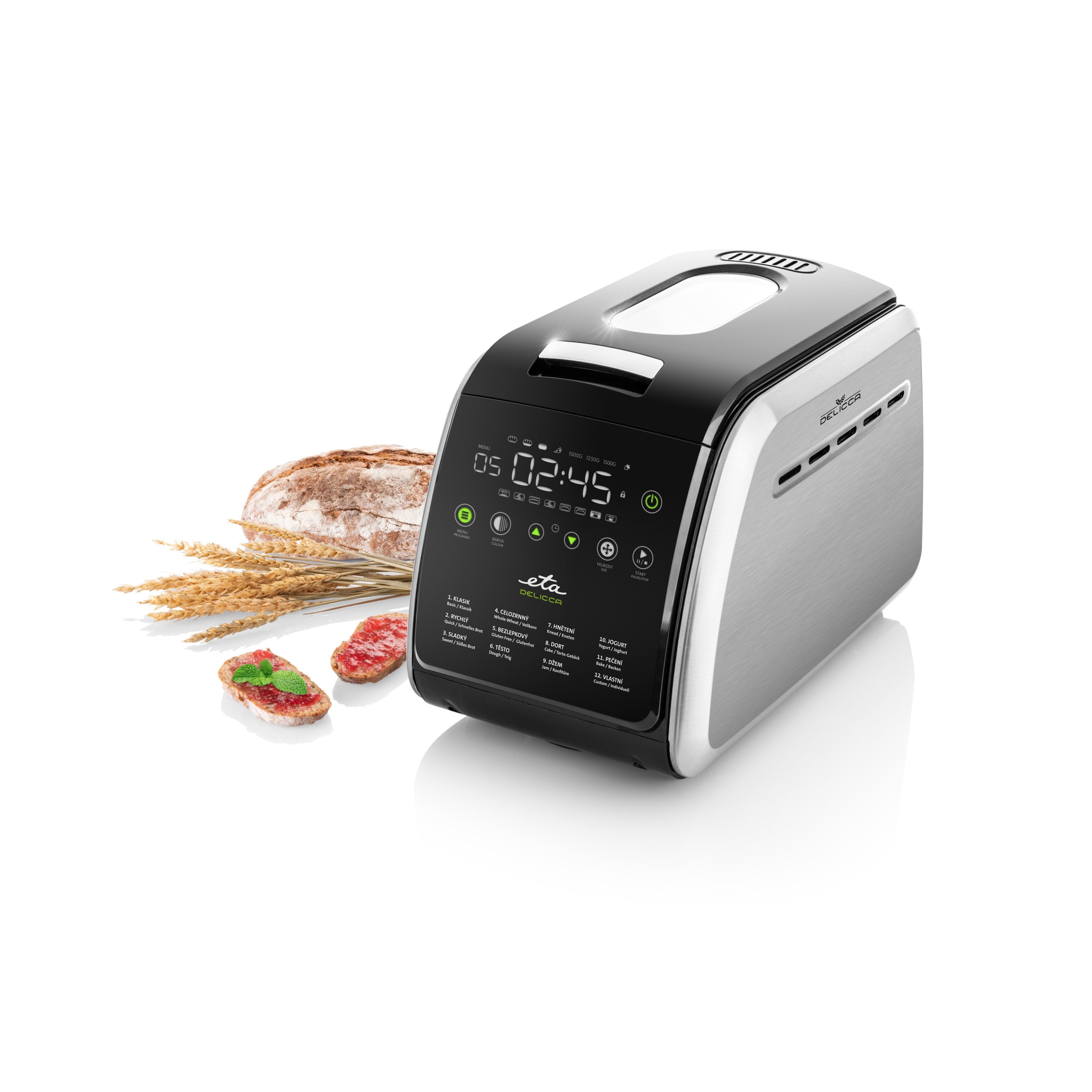 EAN 8590393254613 - Eta Delicca II panificadora 850 W Negro, Acero inoxidable imagen 1