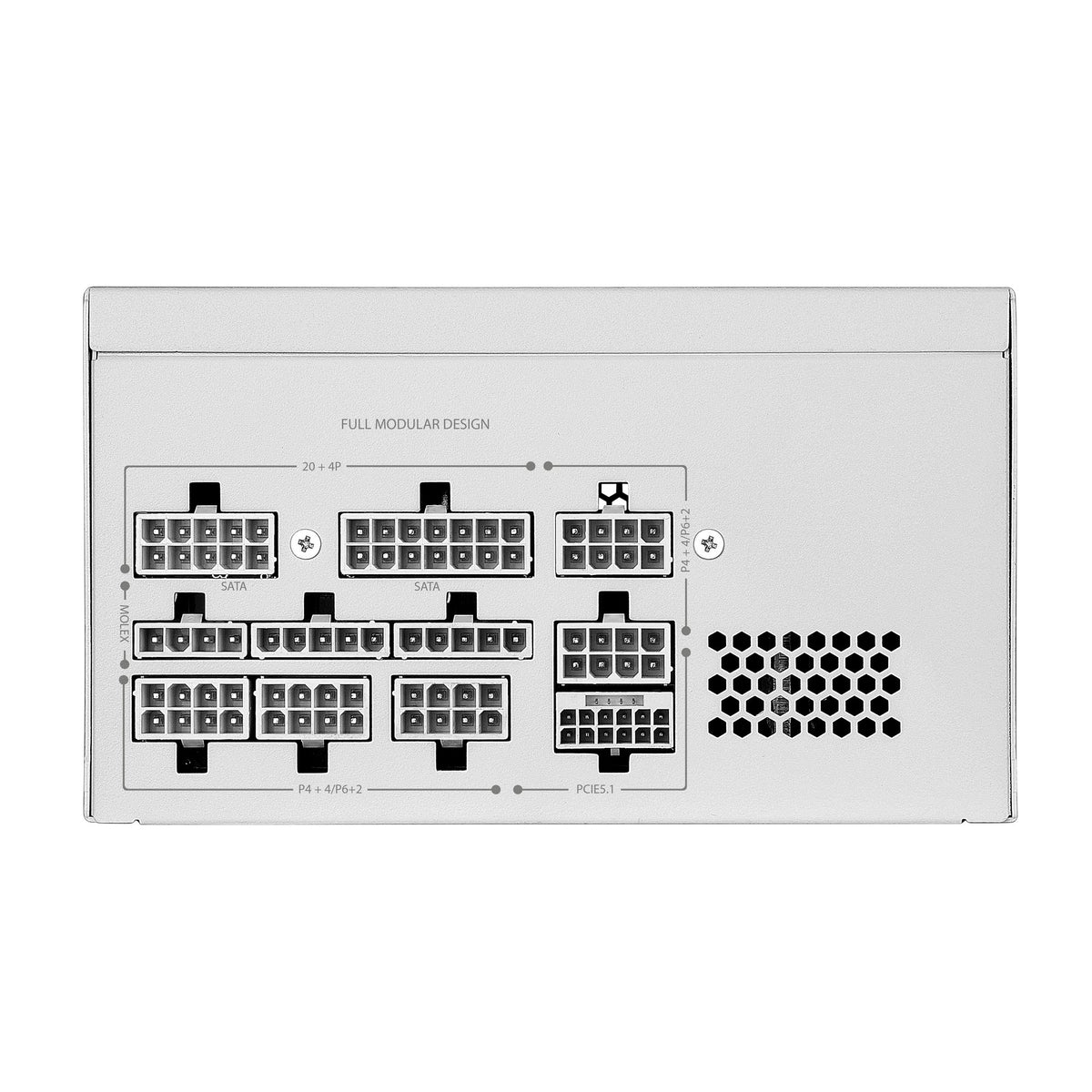 EAN 8435693115373 - Mars Gaming MPT850W unidad de fuente de alimentación 850 W 24-pin ATX ATX Blanco imagen 5