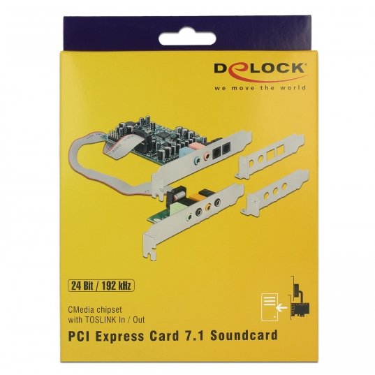 Delock Pci Express Tarjeta 7.1 Soundkarte 24 Bit / 192 Khz