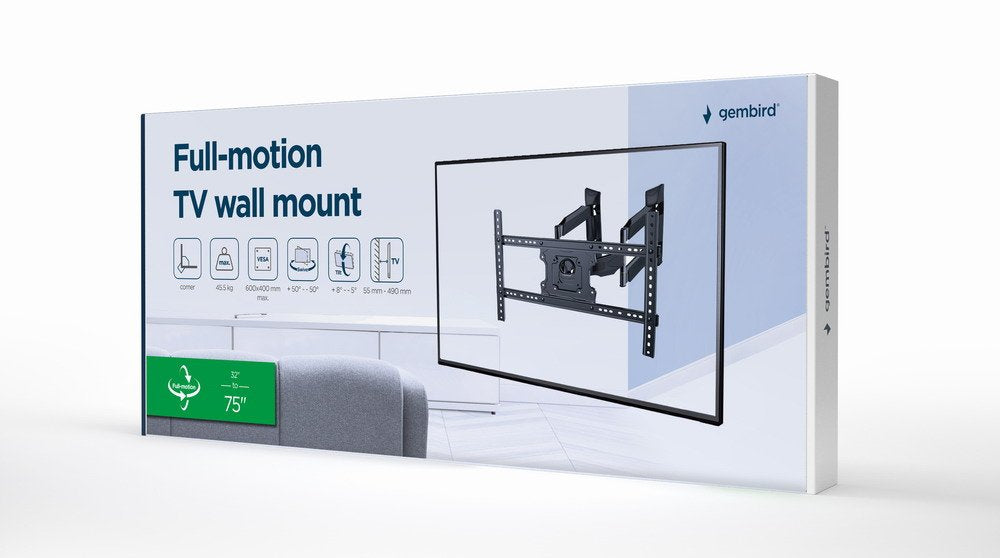 Gembird Wm-75st-02 Soporte Para Tv 190,5 Cm (75") Acero 32-75inch