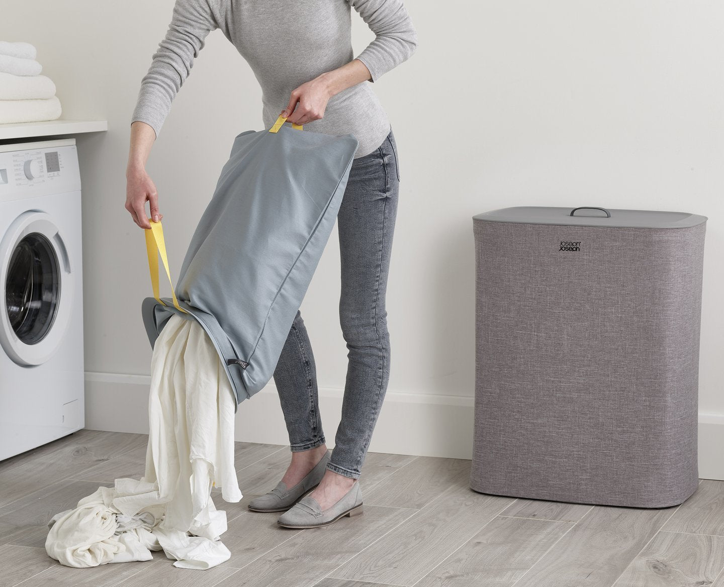 Joseph Joseph Laundry Separation Basket Tota 90 L Grey