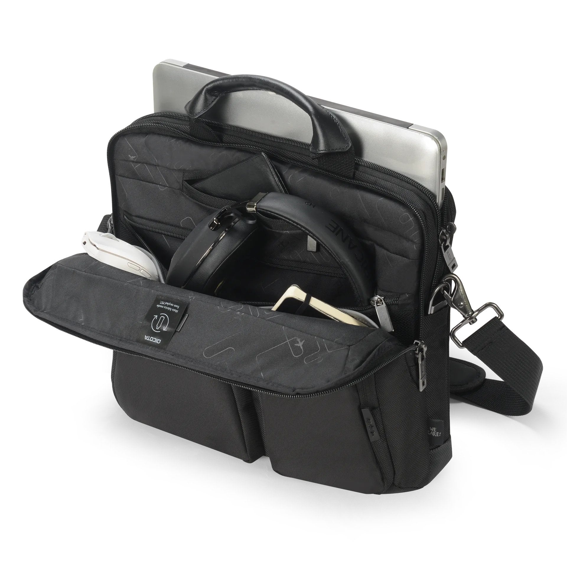 Dicota Slim Case Seven 12-14" Negro