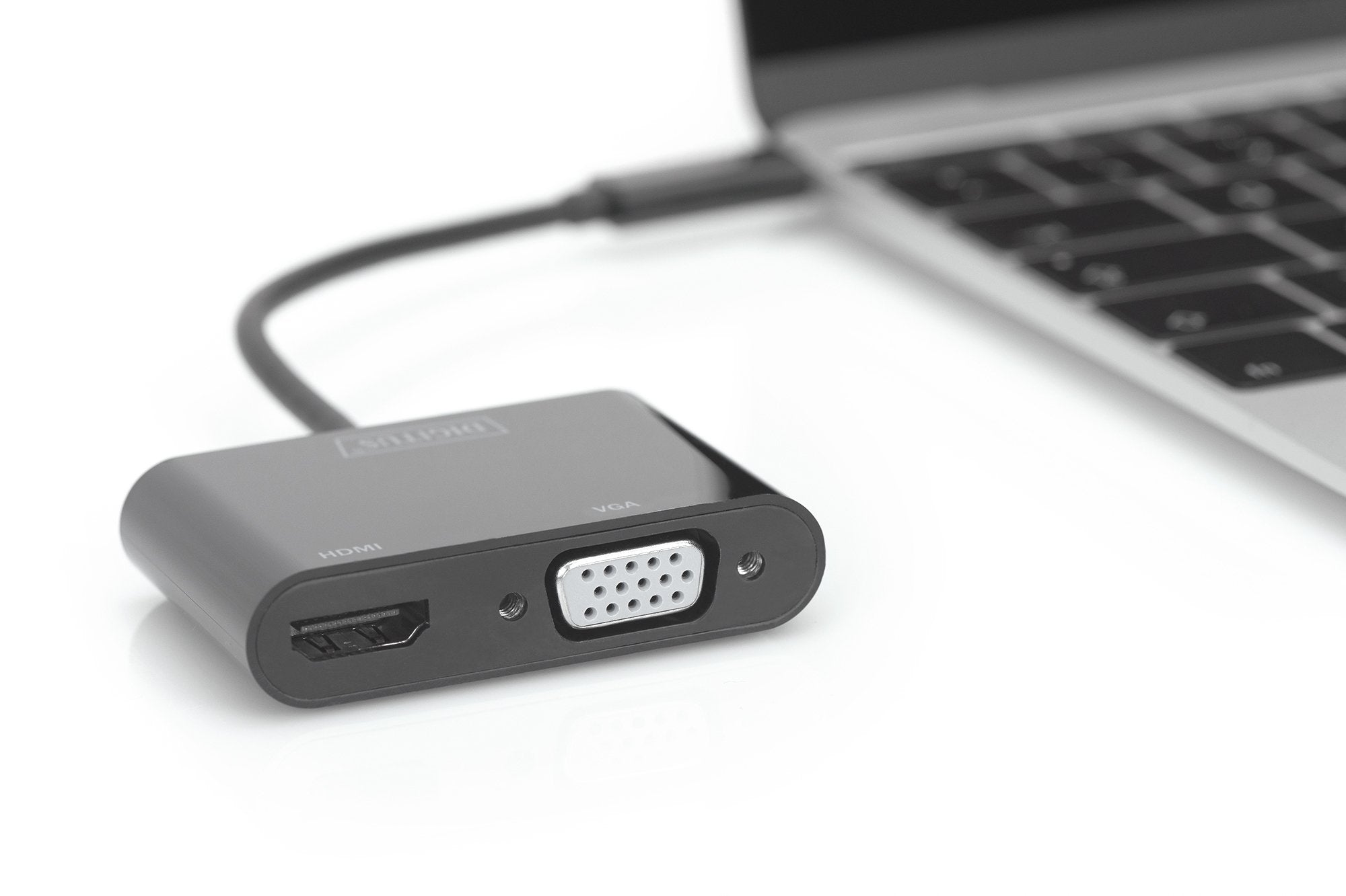 Conversor Hub Digitus Video Usb Tipo C A Hdmi + Vga 4k/30hz Full Hd 1080p