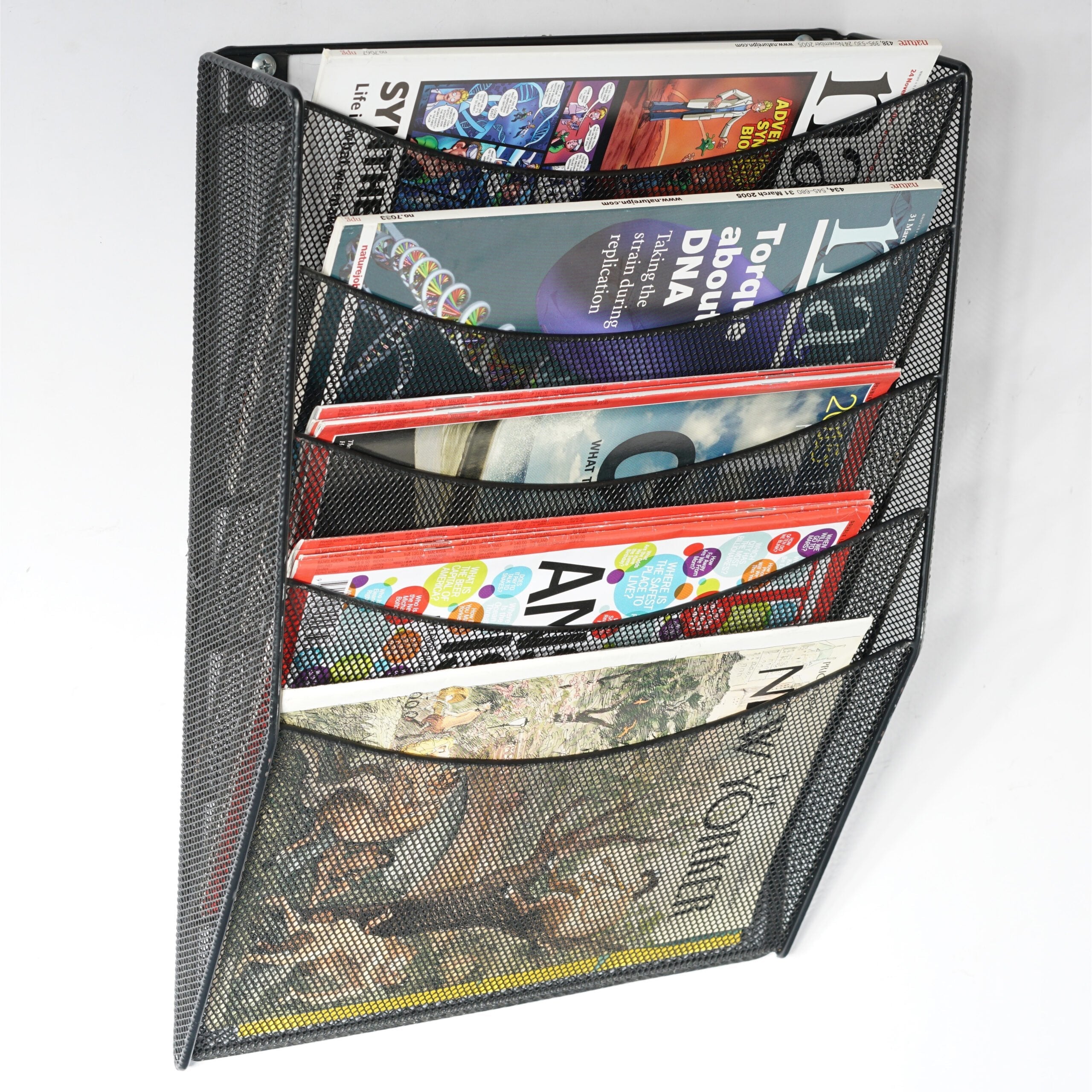 Expositor Mural Q-Connect De Pared 5 Bandejas Din A4 Negro 9 3x31 5x44 Cm