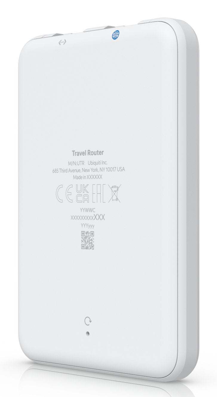 Ubiquiti Utr Router De Viaje Ultradelgado Wifi 5 Con Dos Antenas Wifi Integradas Que Extiende Instant&Aacute Neamente Su Unifi Network Dondequiera Que Est&Eacute , Brindando Conectividad Segura Y Familiar A Ubicaciones Remotas