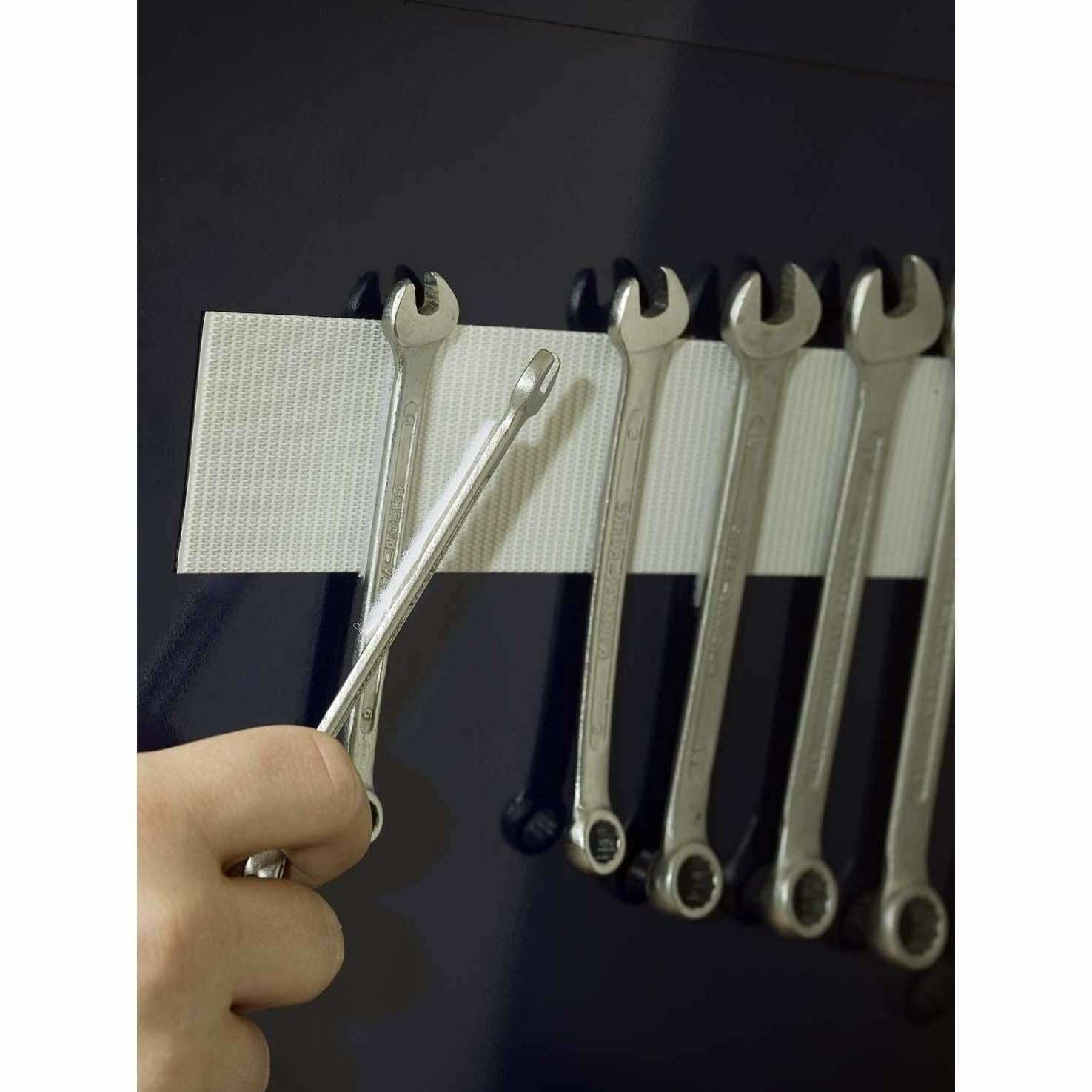 Velcro Klettband Extra Stark Selbstklebend, Haken & Flausch 50mm X 2.5m Wei