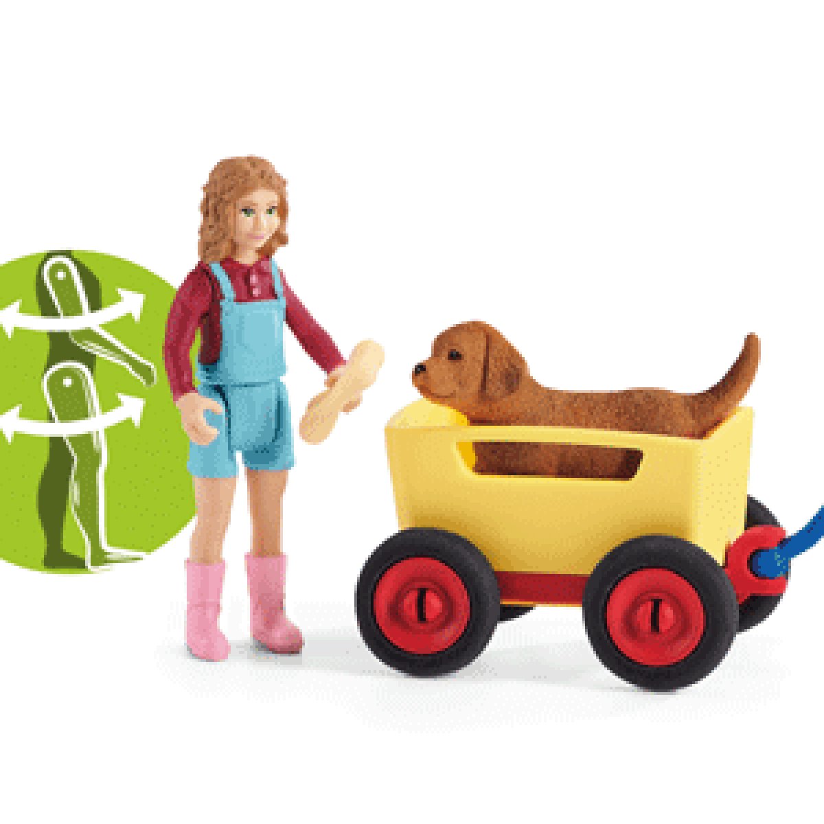 Figura Excursión En Carro De Mano Schleich