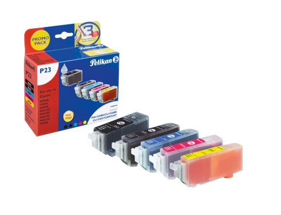 Pelikan P23 Negro, Cian, Magenta, Amarillo 5 Pieza(S)