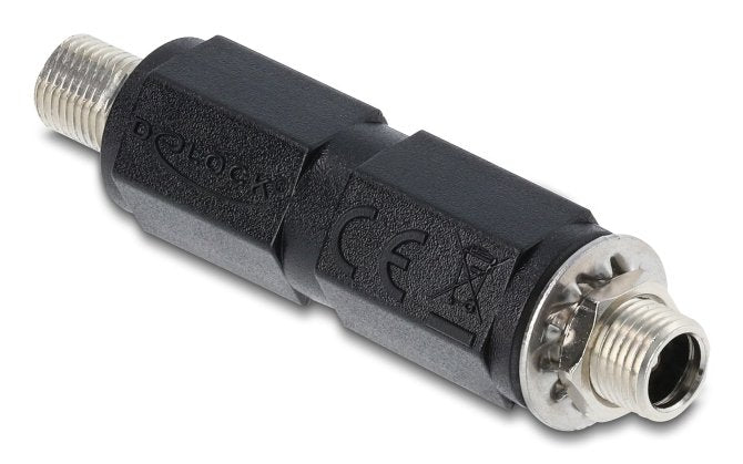 Delock Hohlmacho Adaptador Dc 5,5 X 2,1 Mm Hembra Auf Hembra Con Gewinde Gerade