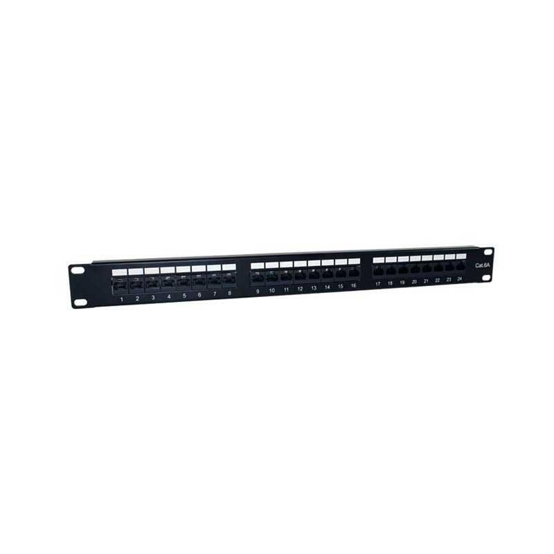 2lan Patch Panel 19" Cat6a 24 Puertos Utp