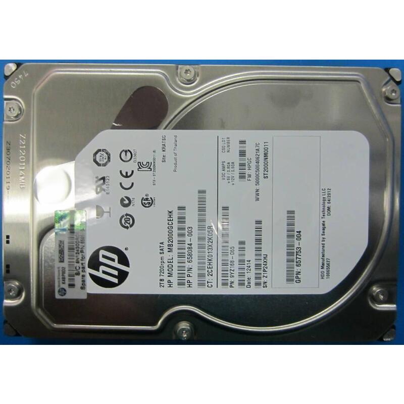 2tb 7.2k Rpm Sata - **Shipping New Sealed Spares** - Warranty: 12m