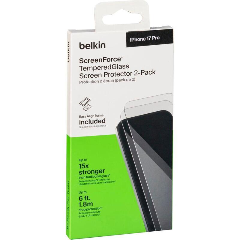 2x1 Belkin Screenforce Temp.Gl. Displays. Iphone 17 Pro Ova226hq