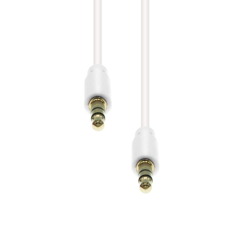 3-Pin Slim Cable M-M White  1.5m