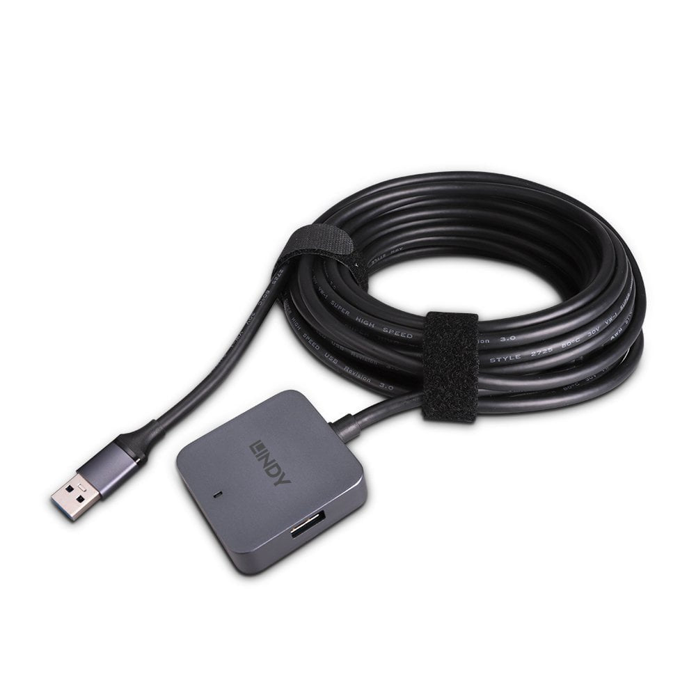 Lindy 43388 Hub 4 Puertos Usb 3.2 Gen 1 (3.1 Gen 1) Type-A 5000 Mbit/S Negro, Gris