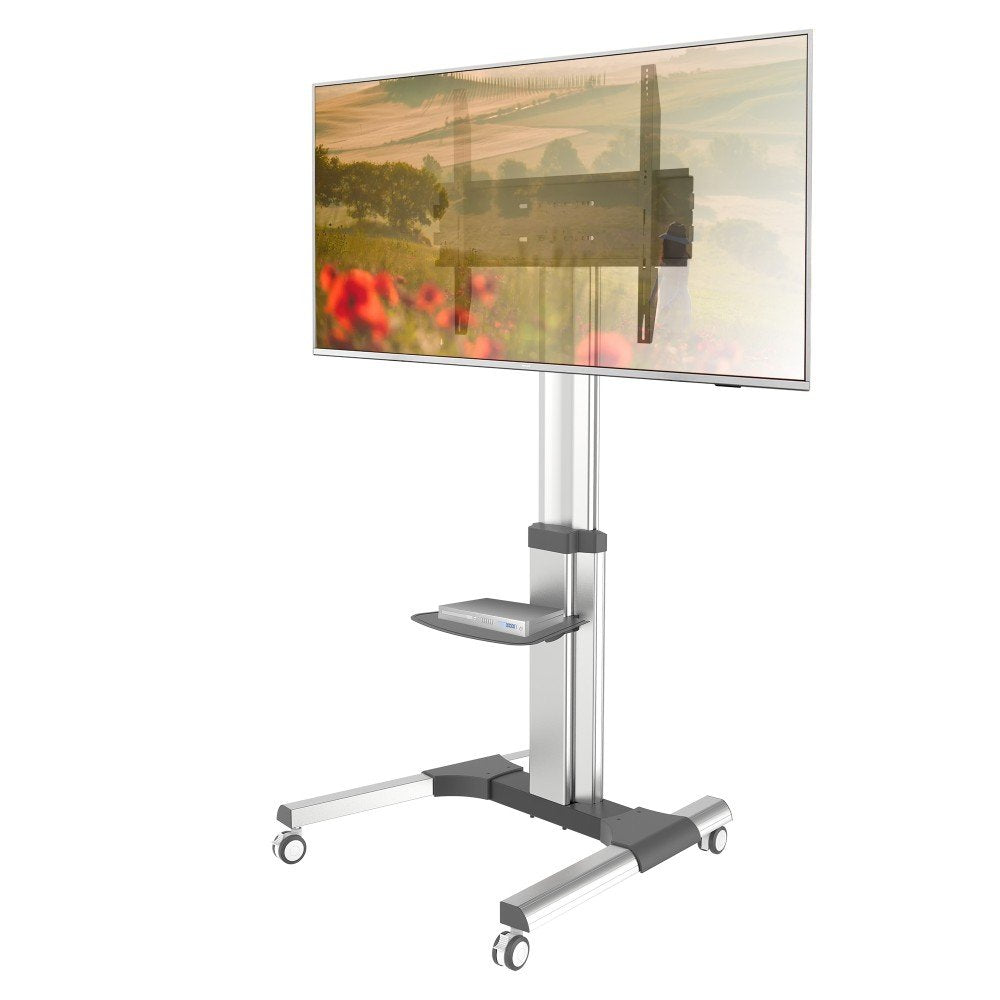 Techly Ica-Tr156 Soporte Móvil Para Tv 50-92" Hasta 70kg Estante Av Ajustable