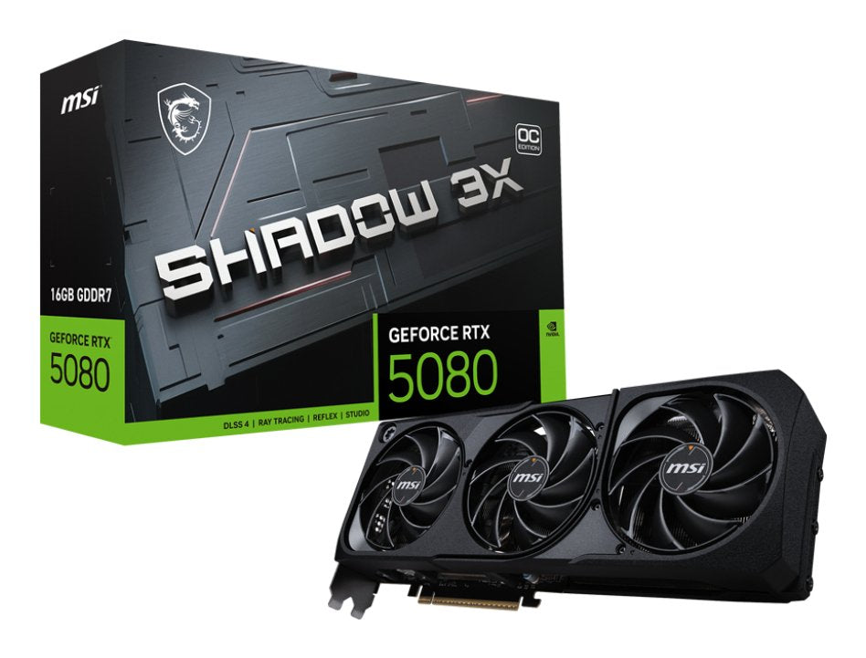 EAN 4711377352093 - MSI GEFORCE RTX 5080 16G SHADOW 3X OC tarjeta gráfica NVIDIA 16 GB GDDR7 imagen 1