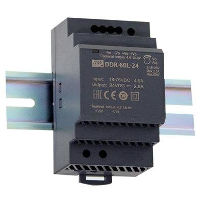 EAN 4711287422756 - MEAN WELL DDR-60G-5 adaptador e inversor de corriente 60 W imagen 1