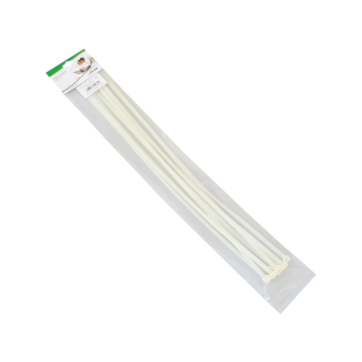 Bridas Inline Largo 650 Mm Ancho 9 Mm Blanco 10 Uds.