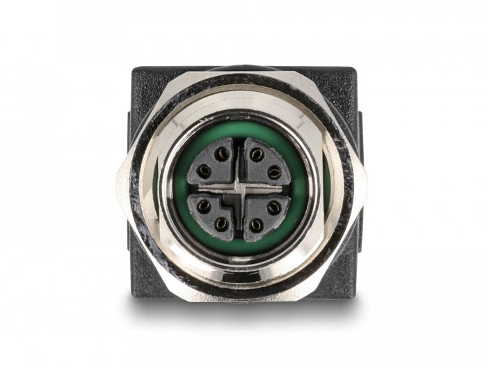 Delock M12 Adaptador X-Kodiert 8 Pin Hembra A Rj45