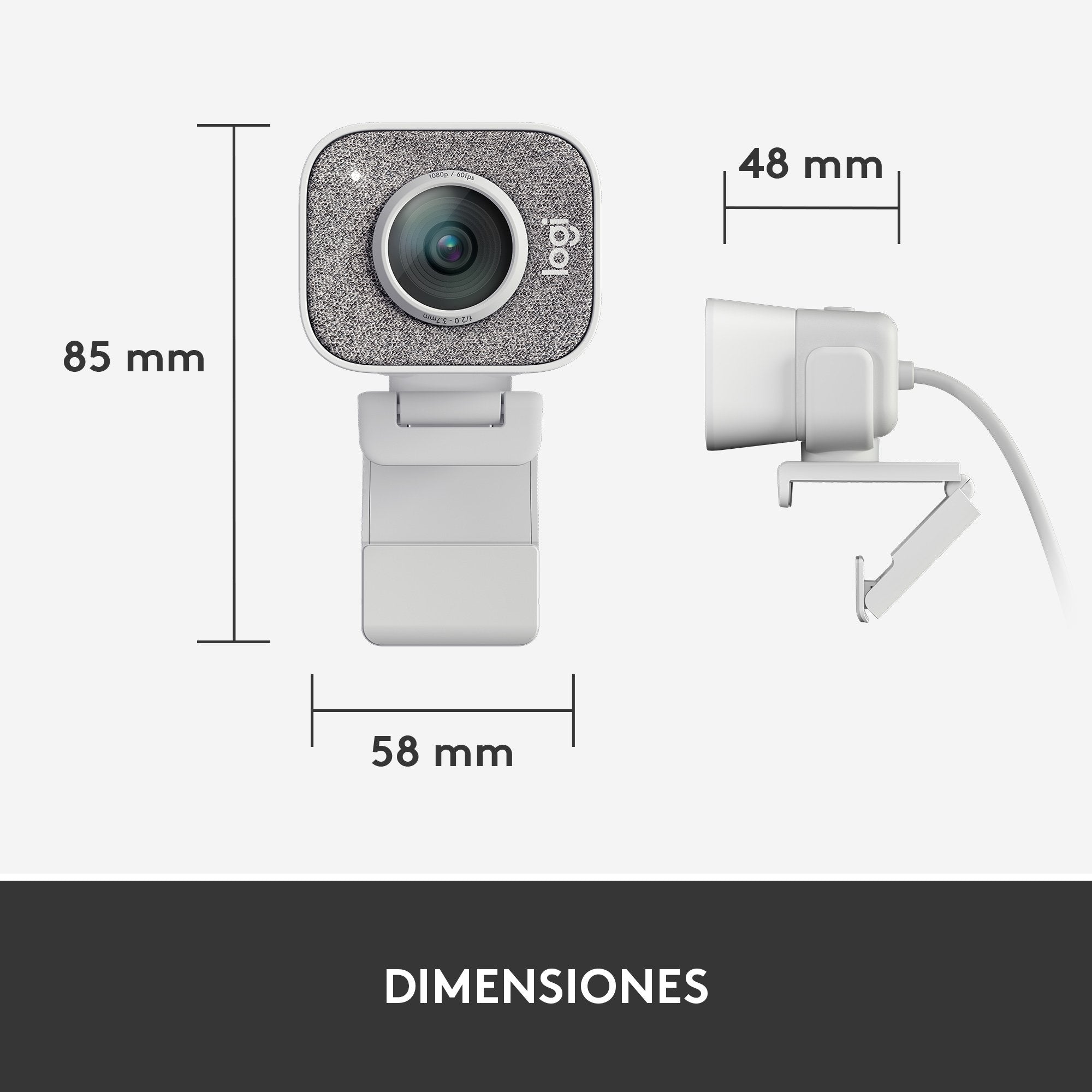 EAN 5099206087682 - Logitech 960-001297 cámara web 1920 x 1080 Pixeles USB 3.2 Gen 1 (3.1 Gen 1) Blanco imagen 16
