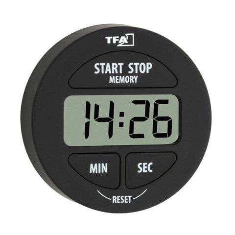 Tfa-Dostmann 38.2022.01 Despertador Negro