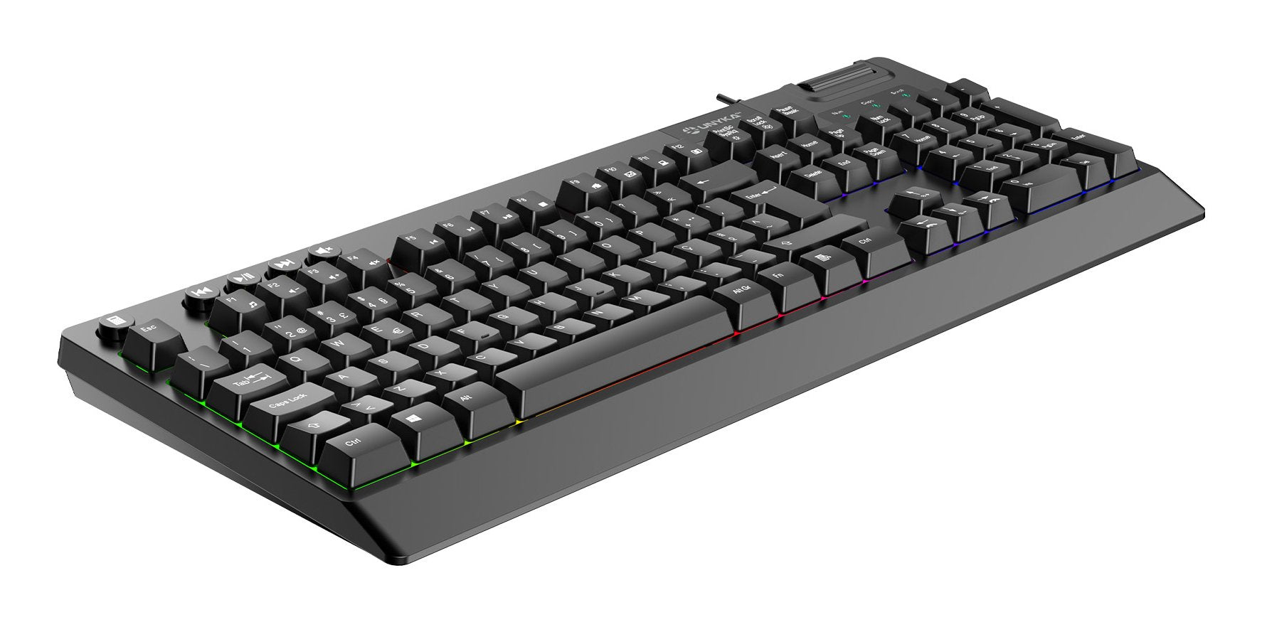 Unykach Pack Gaming Nova 4in1 Usb Teclado Multimedia + Raton 7200dpi + Auriculares Con Microfono + Alfombrilla Xl -