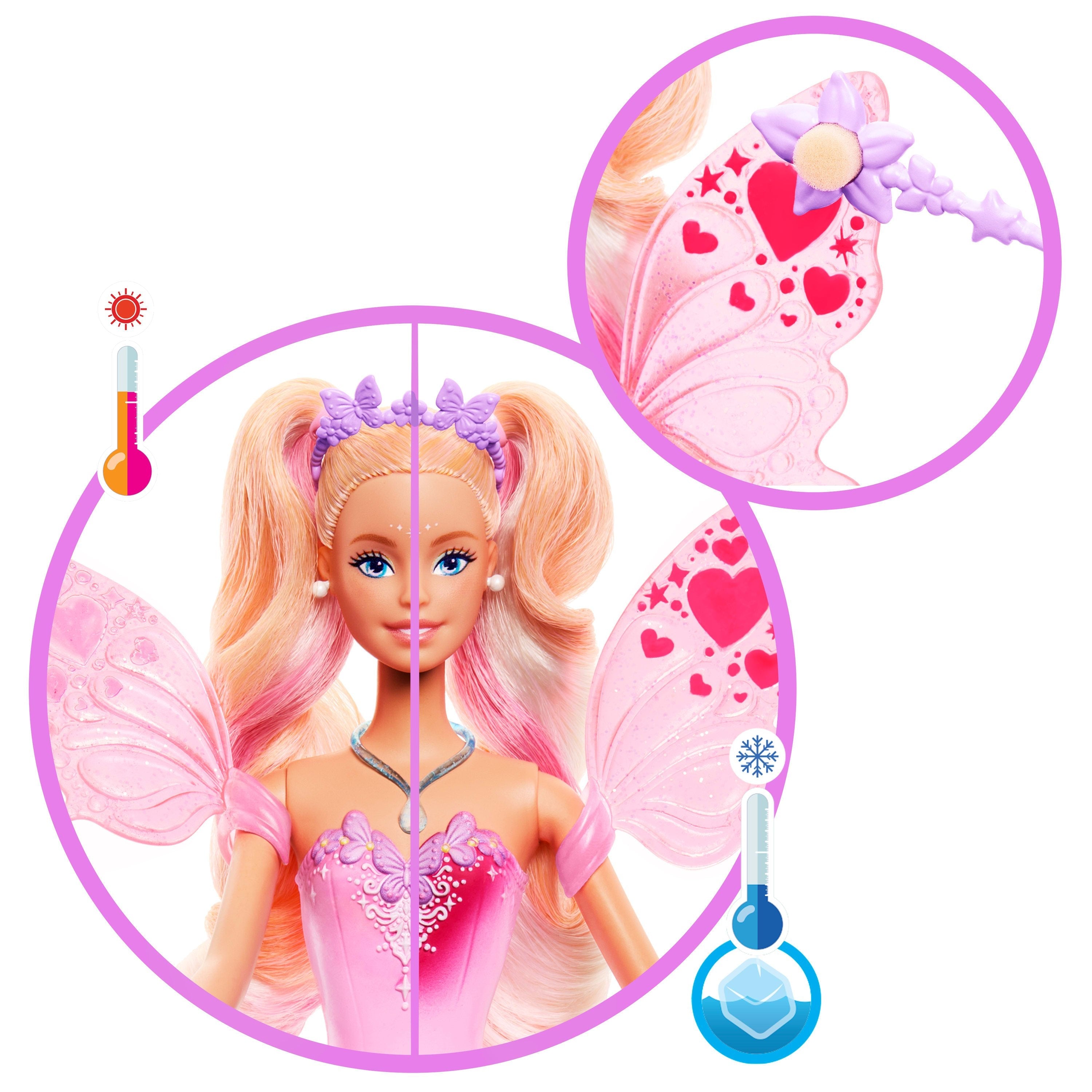 Mattel Barbie Muñeca Hada Que Cambia De Color   Jcp76
