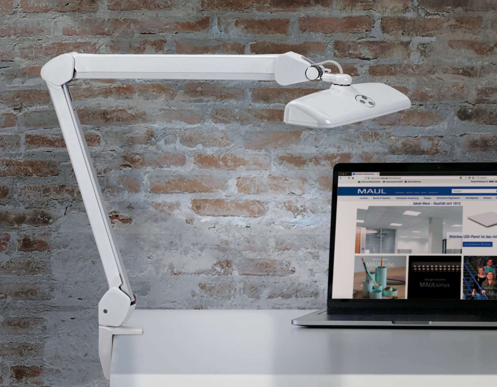 Lámpara Maul 8205802  De Mesa Blanco