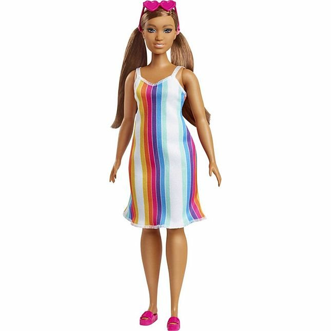 Mattel Muñeca Barbie Loves The Ocean Con Vestido Arcoíris Grb38