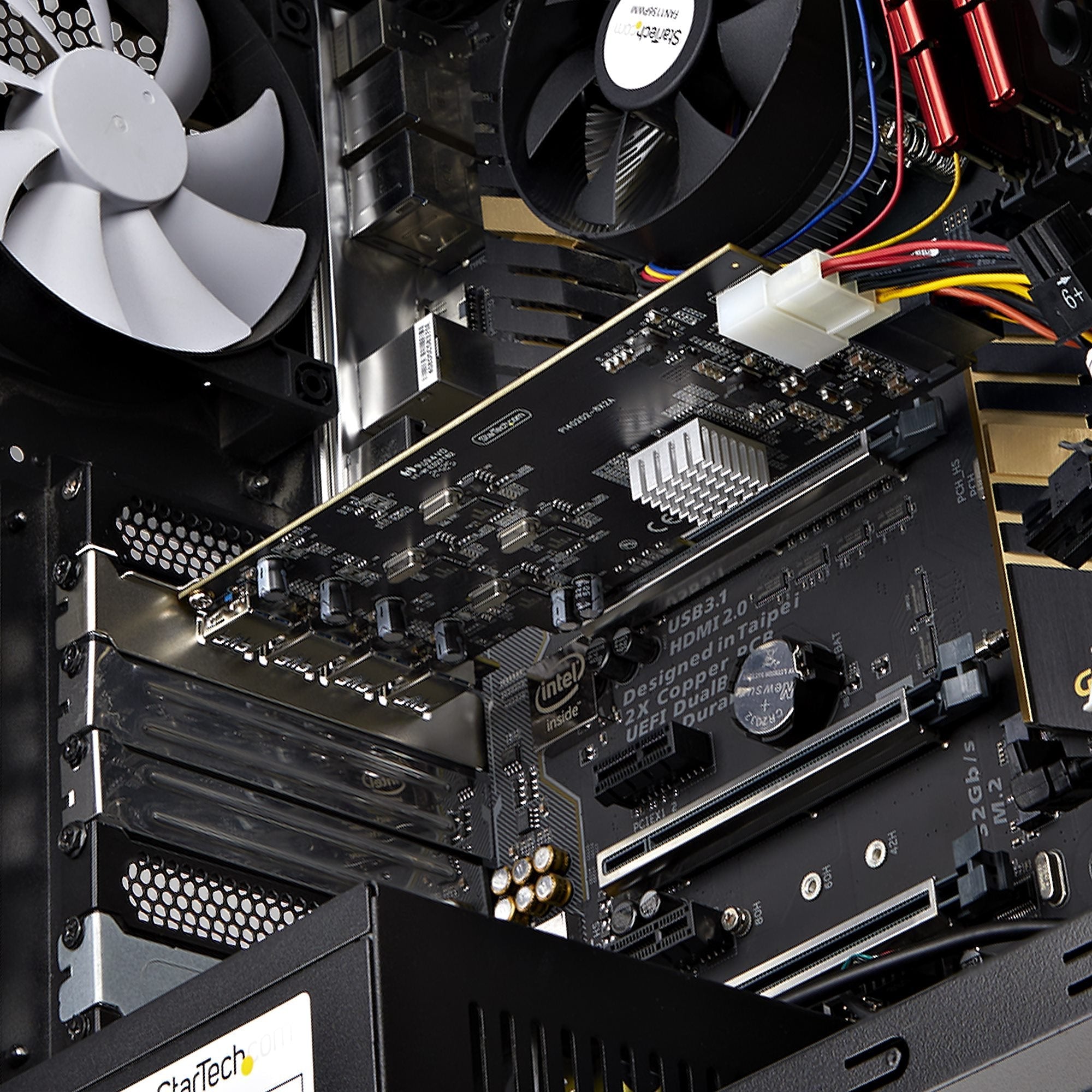 Startech.Com 4-Port Usb-A Pcie Card, Usb 3.2 5gbps, 4x Usb Controllers - Usb-Adaptador - Pcie 2.0 X4 - Usb 3.2 Gen 1 X 4