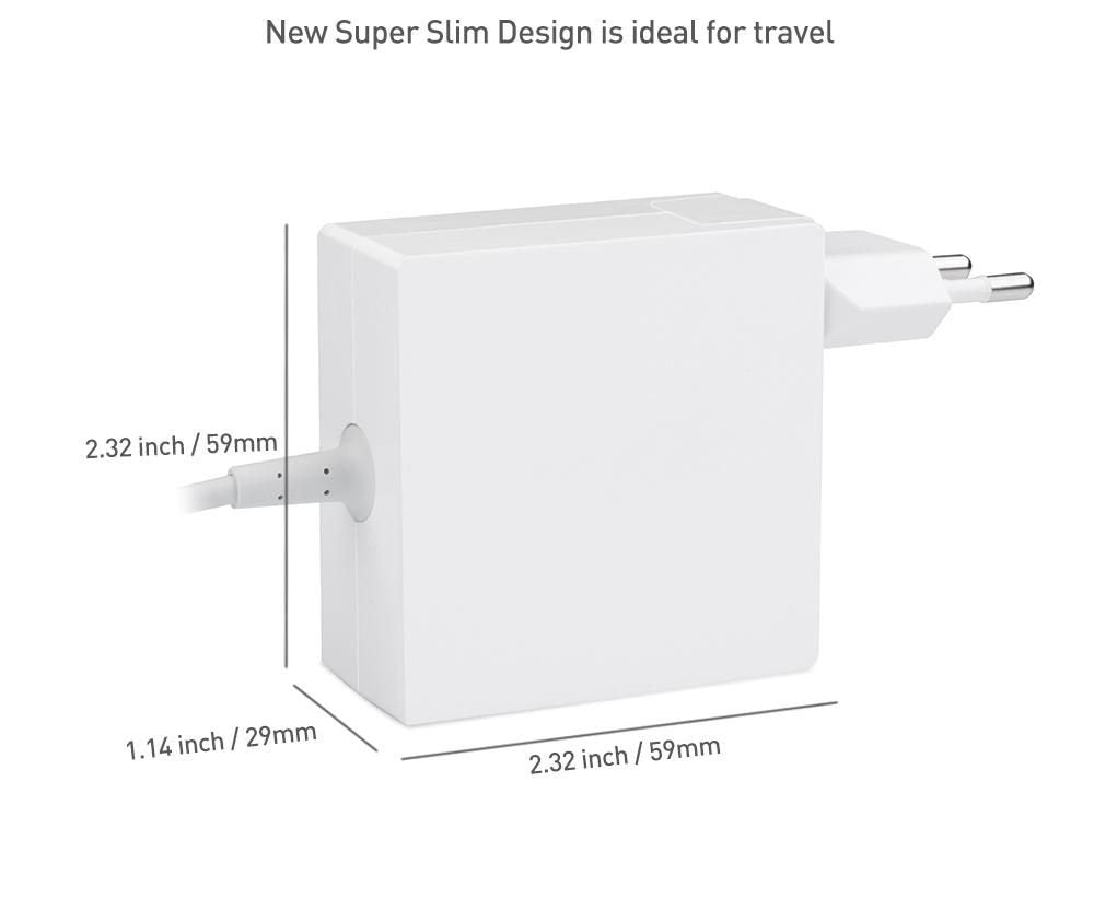 Usb-C Power Adapter 45w 5v2a-20v2.25a Plug: Usb-C