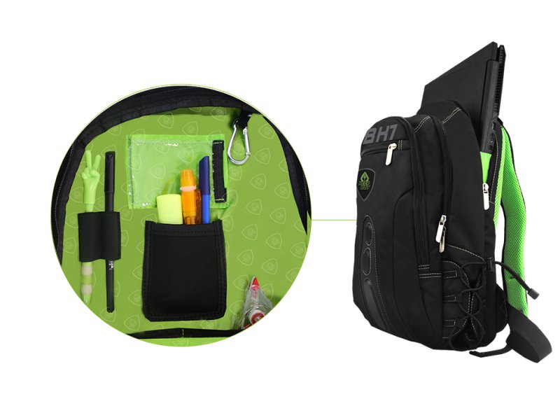 Keep Out Mochila Gaming Bk7 Negro Y Verde 15,6\1