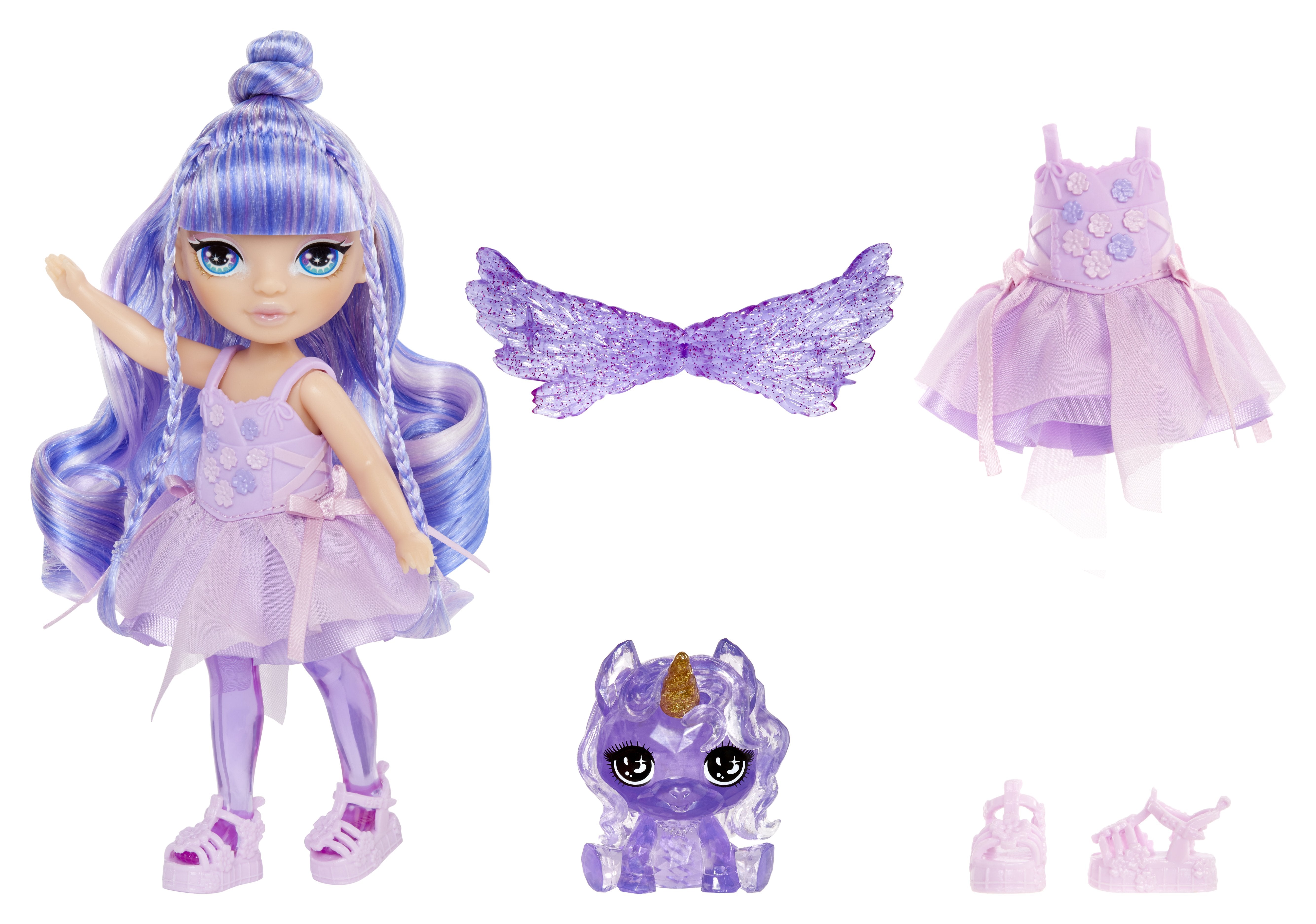 EAN 35051543435 - Rainbow High Littles Rainbow Fantasy Fairies Doll- Amethyst (purple) imagen 3