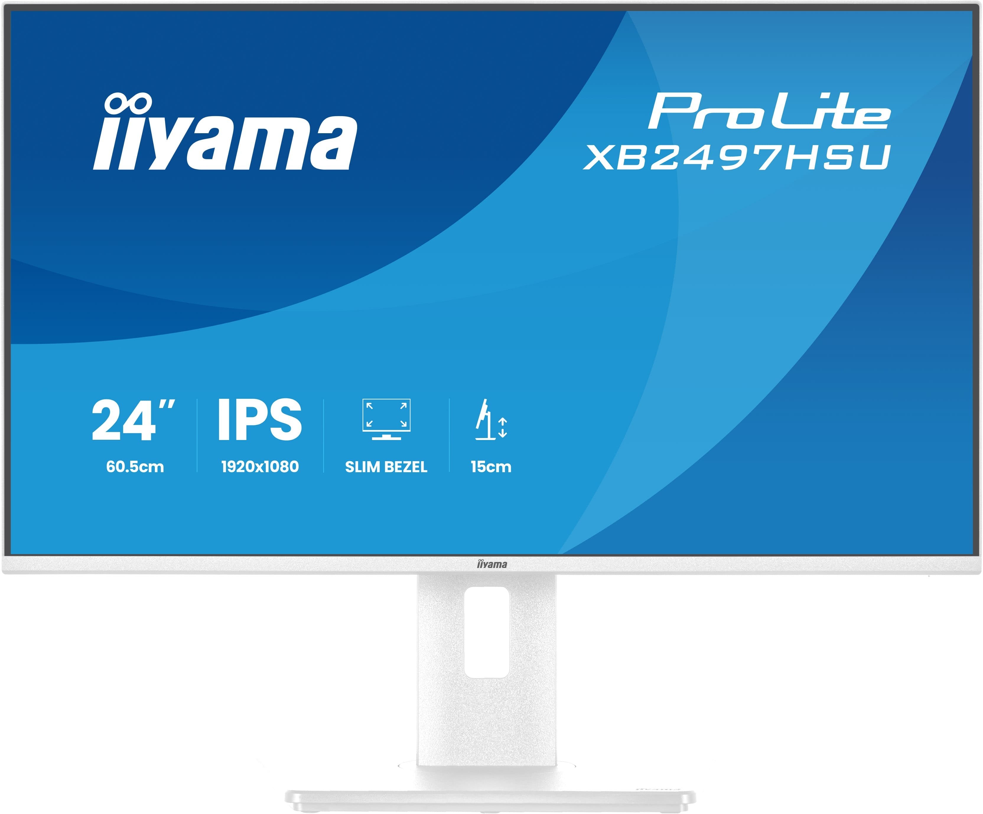 Iiyama 60.5cm 24" Xb2497hsu-W1 16:10 Hdmi+Dp+2xusb-C