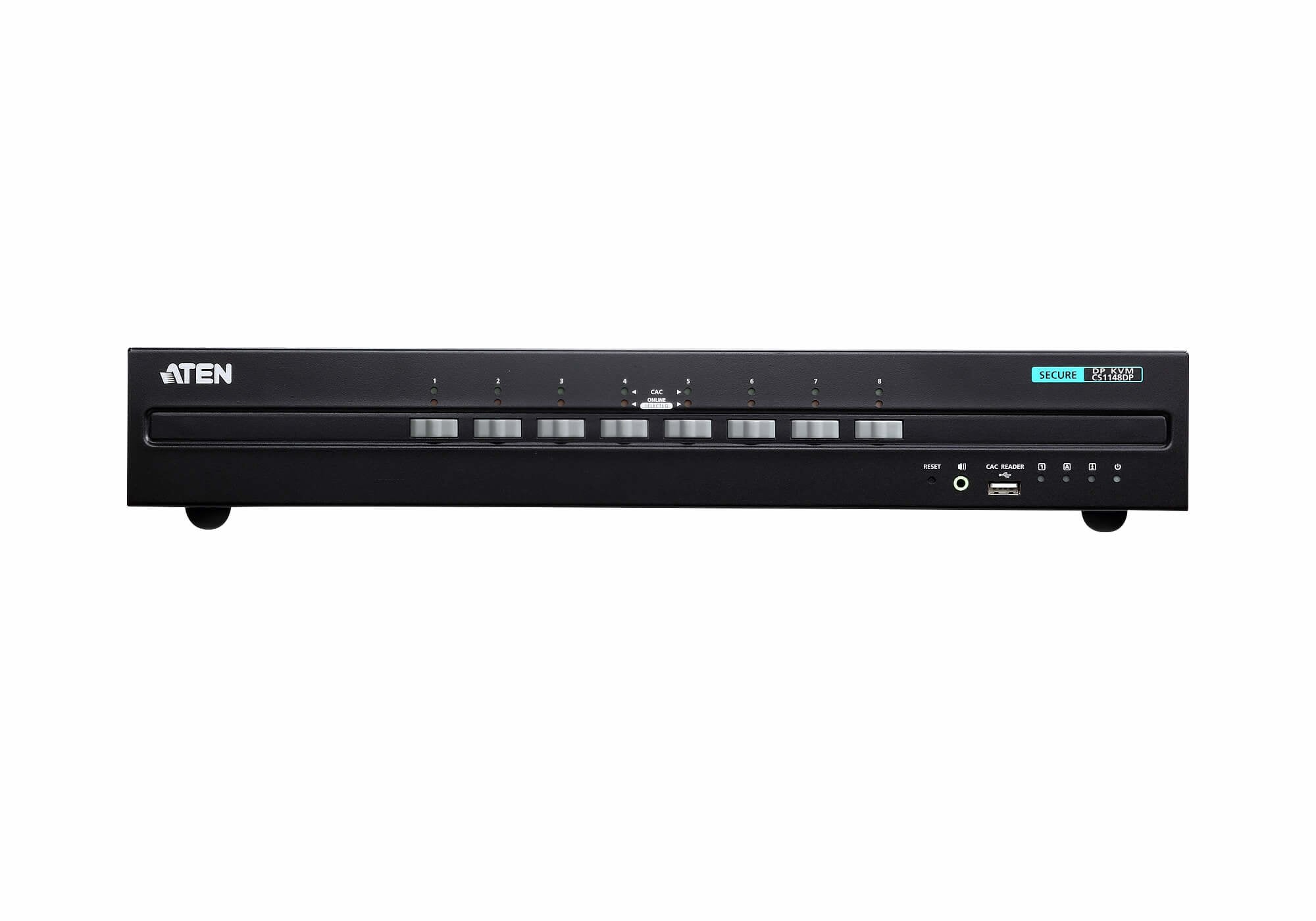 Conmutador Kvm Seguro 8-Port Usb Displayport Dual Display Secure Kvm Aten  Aten Kvm Seguro 8-Port Usb Displayport Dual Display Secure Kvm (Cs1148dp-At-G)
