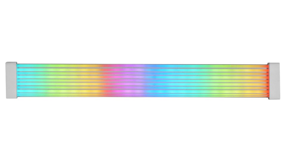 Tira  Mars Gaming Mca-16x/Mca-24x  De Iluminacion Rgb - Efectos Personalizables - Silicona Duradera - Compatible Con Pcie