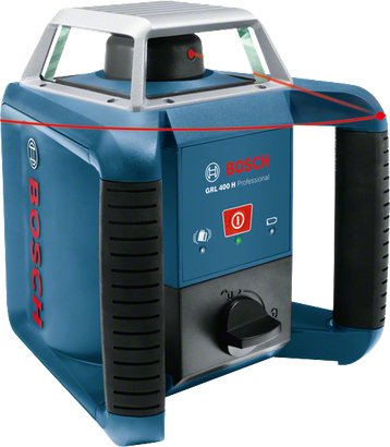 EAN 3165140923514 - Bosch GRL 400 H Nivel giratorio 400 m 635 nm (< 1 mW) imagen 2