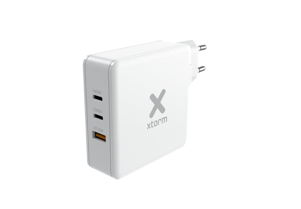 Cargador Pared Usb-C 140w Volt Ii Pd3.1 Blanco Xtorm 140w Máximo/ 2xusb-C Pd, 1xusb-A