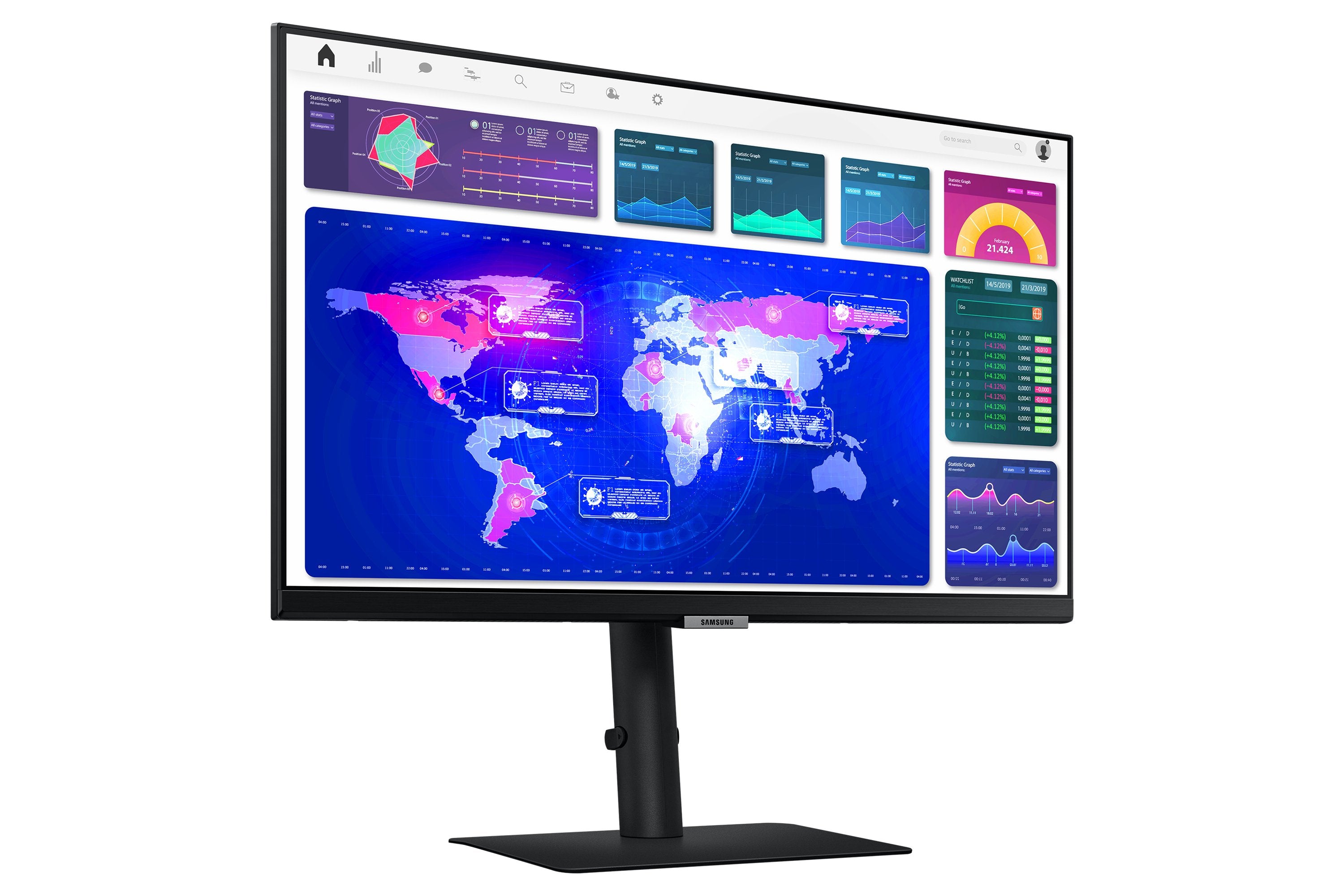 EAN 8806090952616 - Samsung S60UA pantalla para PC 61 cm (24") 2560 x 1440 Pixeles Quad HD LCD Negro imagen 7