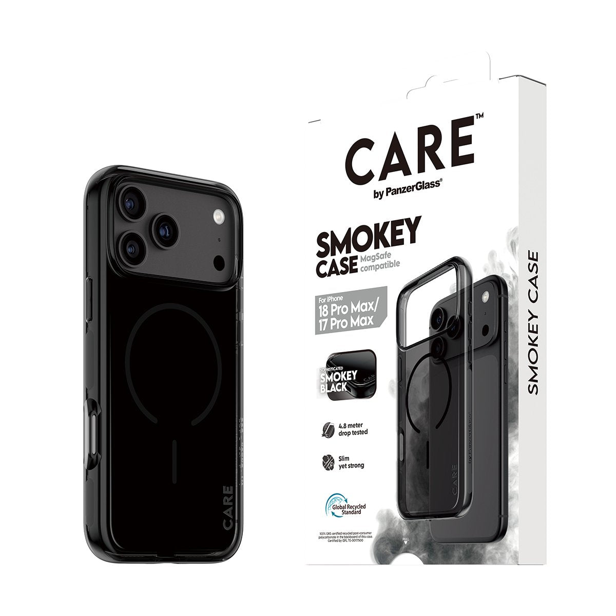 Panzerglass Care Smokey Case W. Negro Magsafe Iphone 18 Pro Max/ 17 Pro Max