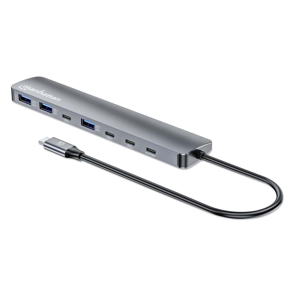 Manhattan 7-Port Usb-C Usb-A Hub 4+3 Con Power Delivery