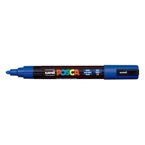 Posca Marcador  Pc-5m No Permanente Punta Forma De Bala 1,8 - 2,5 Mm Azul