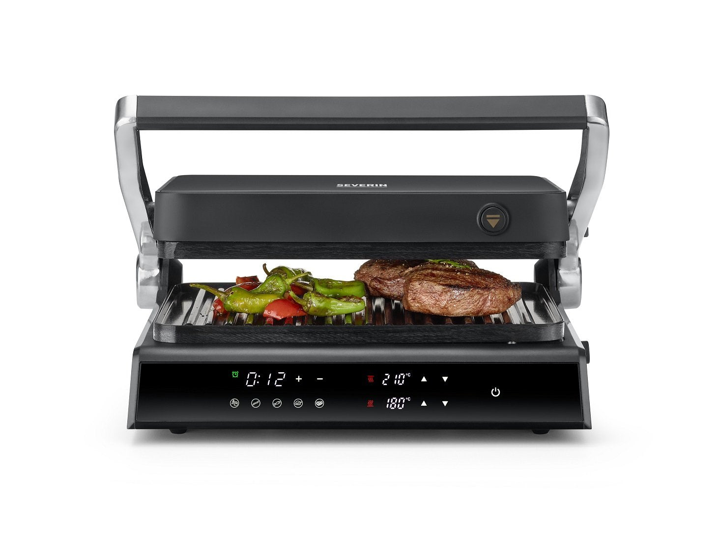 Parrilla De Contacto Severin Sevini Comfort, Kg 2399 Negro, 1.800 Vatios 4008146043994