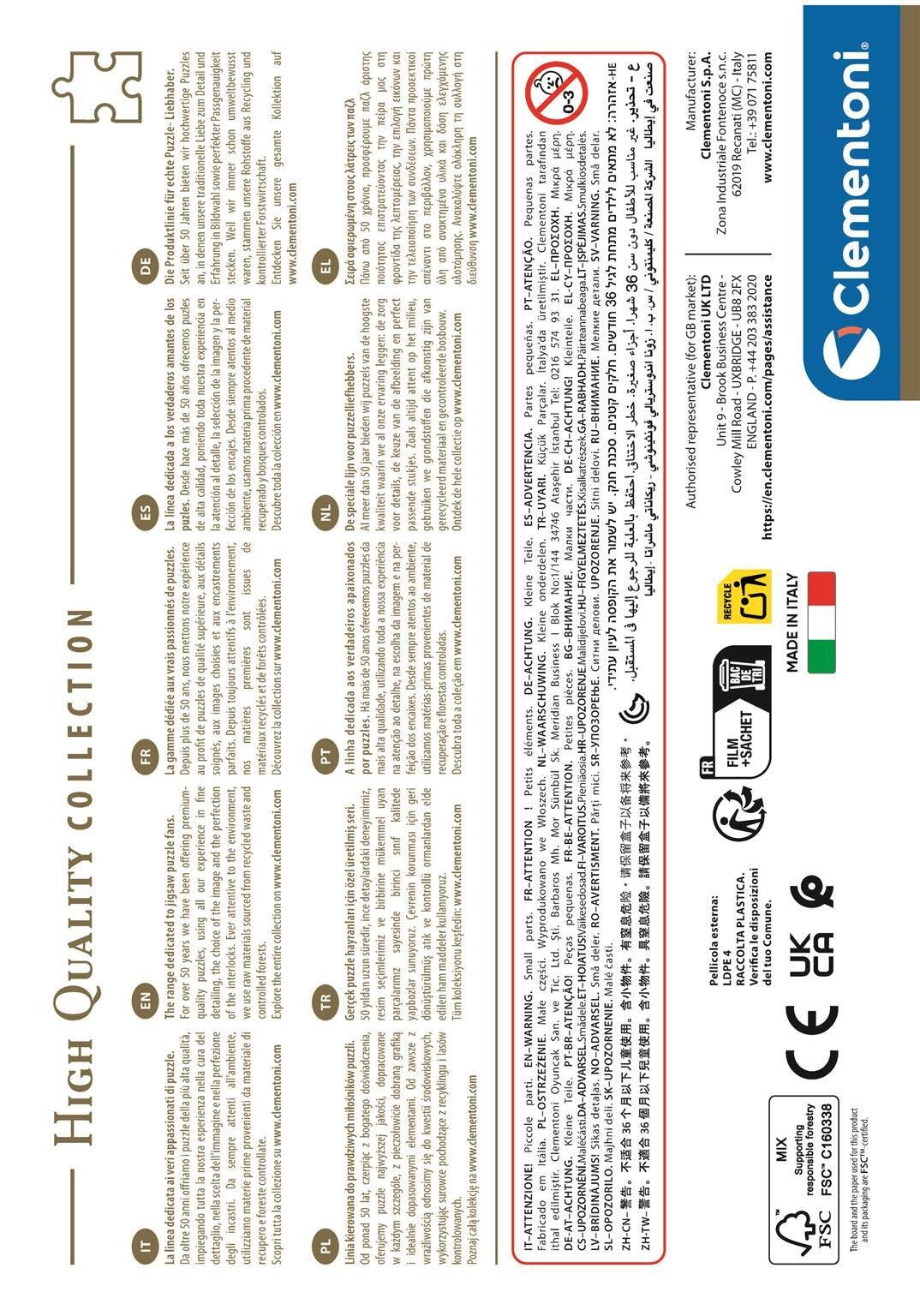EAN 8005125351541 - Clementoni 35154 puzzle imagen 3